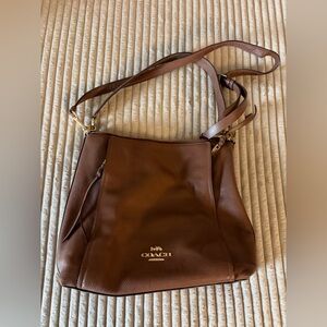 Coach Rich Brown Leather Tote